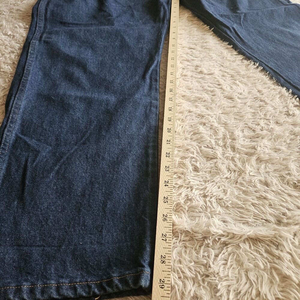 Rustler Blue Jeans Mens Size 48x30 Straight Leg Medium Wash Blue Collar Work - Picture 7 of 12